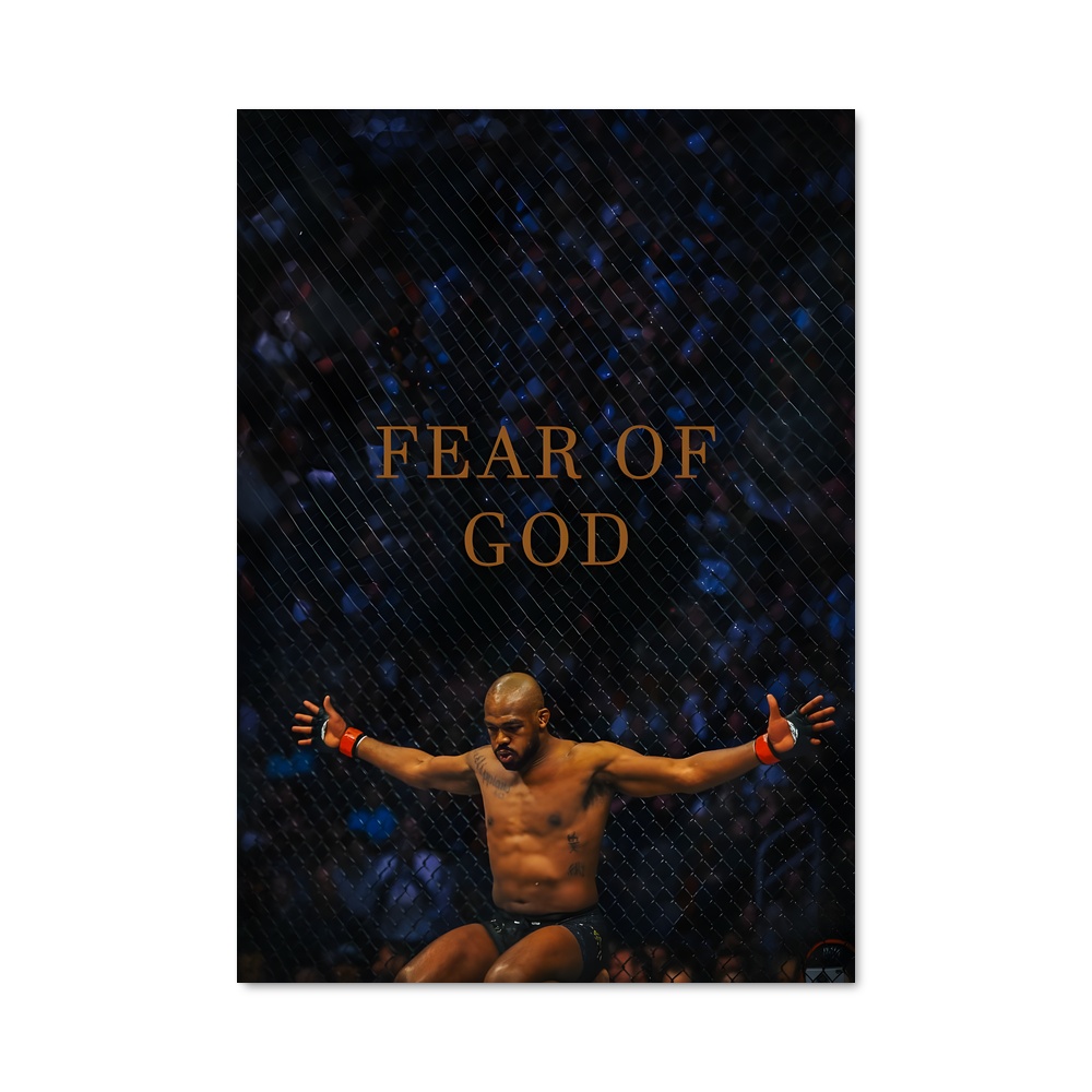 Poster Jon de jones – affiche MMA